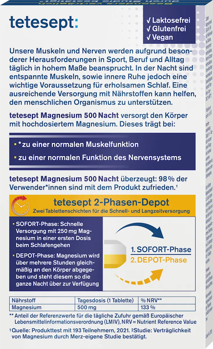 B & H | Tetesept Magnesium Night Plus Melatonin Sticks Tetesept Magnesium Night Plus Melatonin Sticks - Image 3