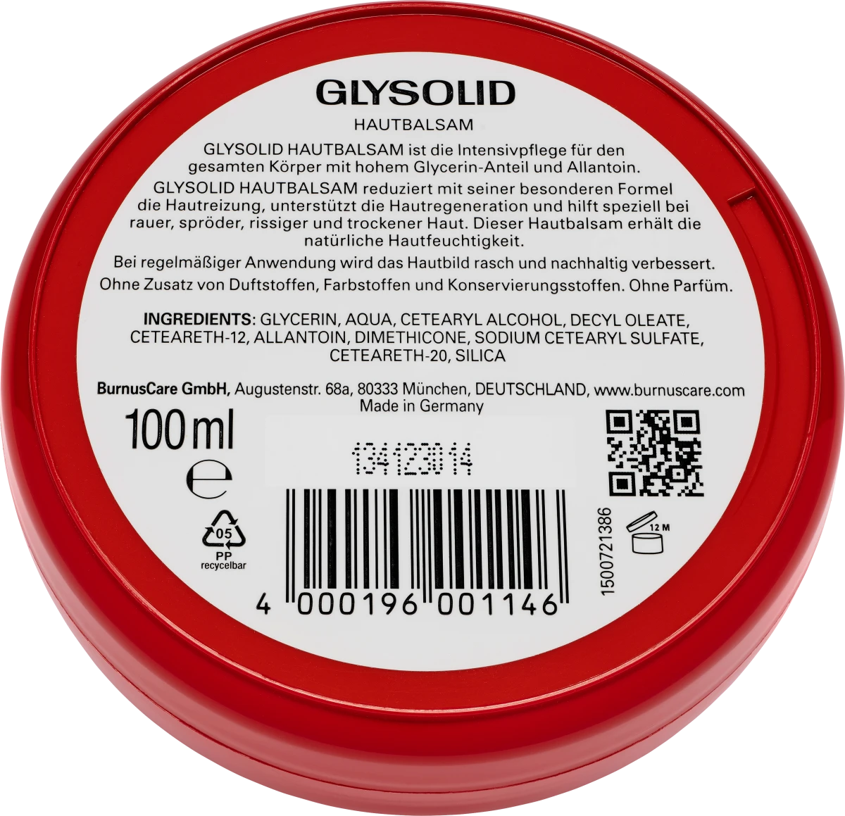 B & H | Glysolid Skin Balm 100 ml Glysolid Skin Balm 100 ml - Image 2